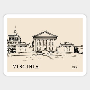 Virginia State USA Sticker